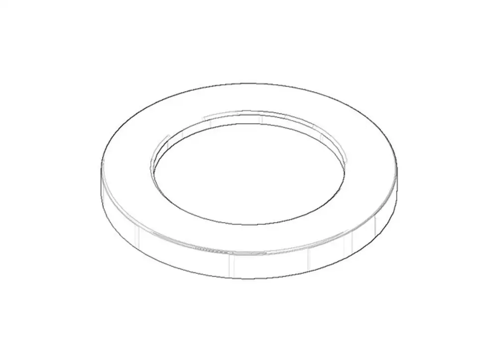 DORNBRACHT Rosette ERSATZTEILE 092767003 D. 52 x D. 33,7m x 5,5 mm Chrom, 092767003-00 Galeriebild 1